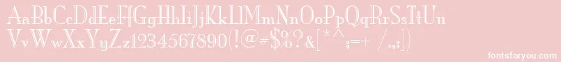 MonaLisaRecutItcTt Font – White Fonts on Pink Background