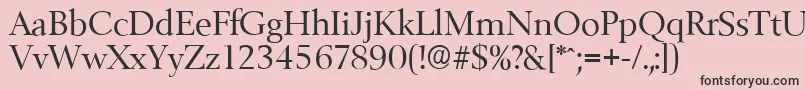 BelfastserialRegular Font – Black Fonts on Pink Background