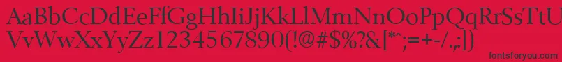 BelfastserialRegular Font – Black Fonts on Red Background