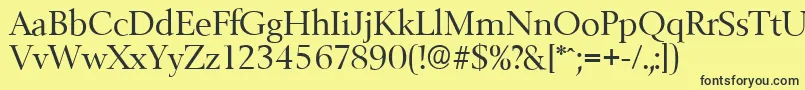 BelfastserialRegular Font – Black Fonts on Yellow Background