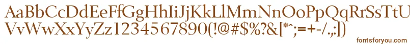 BelfastserialRegular Font – Brown Fonts on White Background