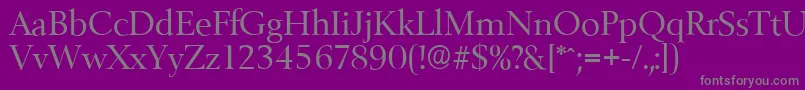 BelfastserialRegular Font – Gray Fonts on Purple Background