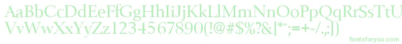 BelfastserialRegular Font – Green Fonts on White Background