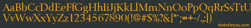 BelfastserialRegular Font – Orange Fonts on Black Background