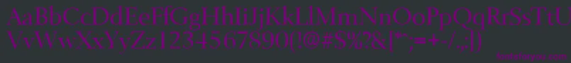 BelfastserialRegular Font – Purple Fonts on Black Background