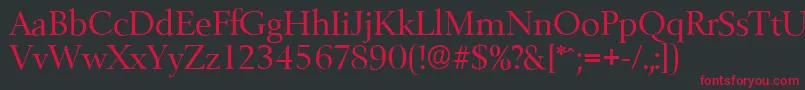 BelfastserialRegular Font – Red Fonts on Black Background