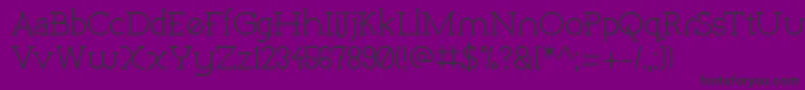 QuartzRegular Font – Black Fonts on Purple Background