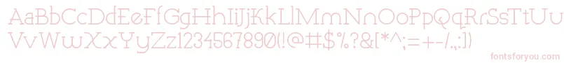 QuartzRegular Font – Pink Fonts on White Background