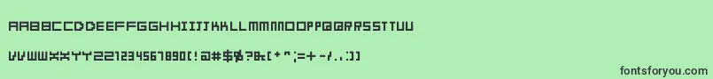 Obelusdwarf Font – Black Fonts on Green Background