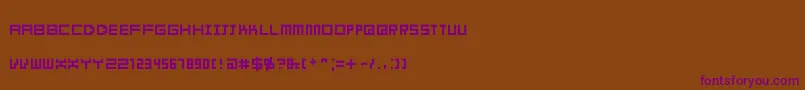 Obelusdwarf Font – Purple Fonts on Brown Background