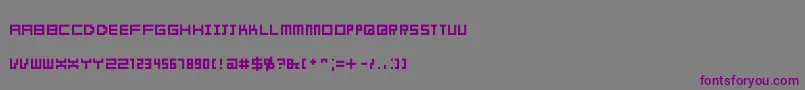 Obelusdwarf Font – Purple Fonts on Gray Background