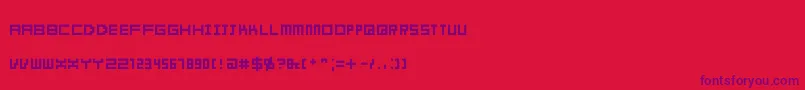 Obelusdwarf Font – Purple Fonts on Red Background