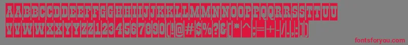 GildiatitulcmBold Font – Red Fonts on Gray Background