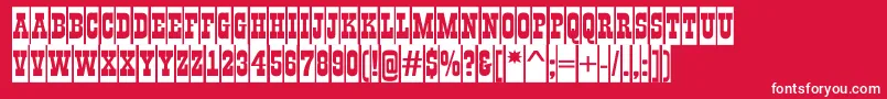 GildiatitulcmBold Font – White Fonts on Red Background