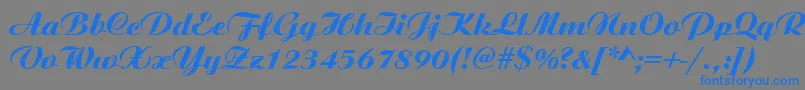 GeArista Font – Blue Fonts on Gray Background