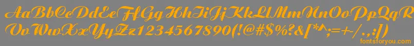 GeArista Font – Orange Fonts on Gray Background