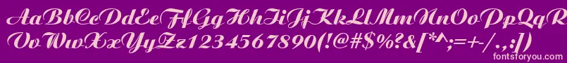 GeArista Font – Pink Fonts on Purple Background