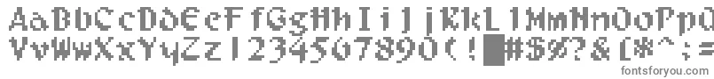 Filgaia Font – Gray Fonts on White Background