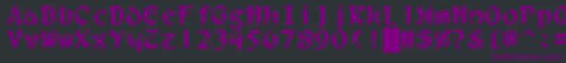 Filgaia Font – Purple Fonts on Black Background