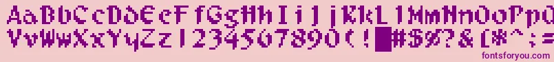 Filgaia Font – Purple Fonts on Pink Background