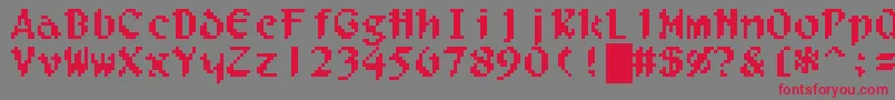 fuente Filgaia – Fuentes Rojas Sobre Fondo Gris