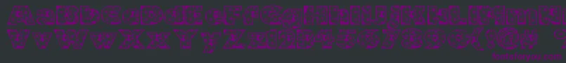 Zensyrom Font – Purple Fonts on Black Background