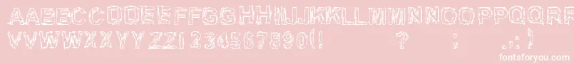 Inch75 Font – White Fonts on Pink Background