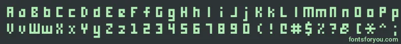 Lisätietoja Monooge0556-fontista Monooge0556-fontti – vihreät fontit mustalla taustalla