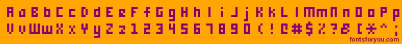 Подробнее о шрифте Monooge0556 Шрифт Monooge0556 – фиолетовые шрифты на оранжевом фоне