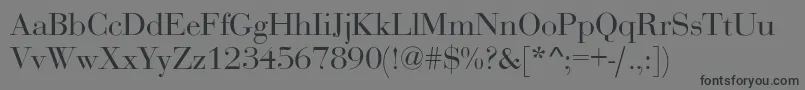 OgilvyNormal Font – Black Fonts on Gray Background