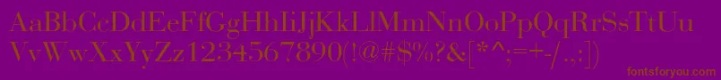 OgilvyNormal Font – Brown Fonts on Purple Background