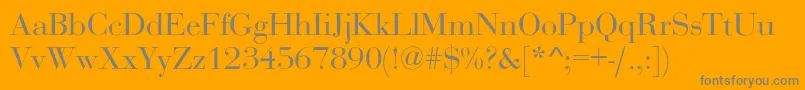 OgilvyNormal Font – Gray Fonts on Orange Background