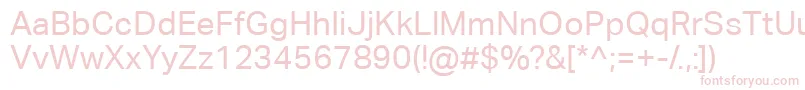 AktivgroteskcorpRegular Font – Pink Fonts on White Background