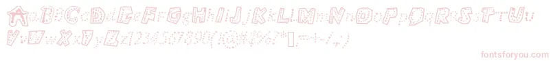 Bubbly Font – Pink Fonts on White Background