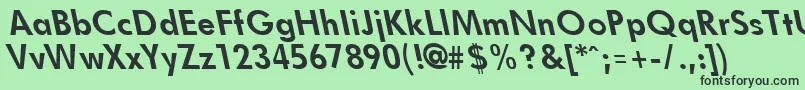 Lisätietoja FuturistleftyBold-fontista FuturistleftyBold-fontti – mustat fontit vihreällä taustalla