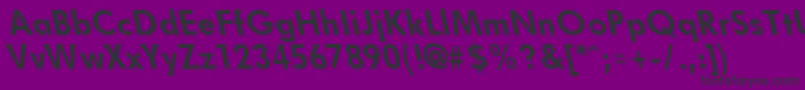 FuturistleftyBold Font – Black Fonts on Purple Background