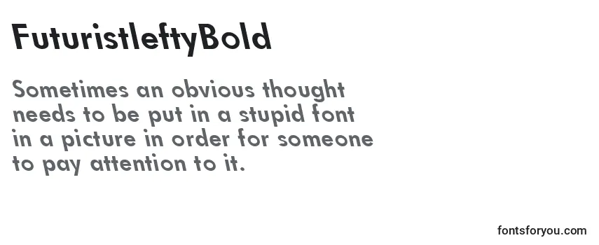 FuturistleftyBold-fontti