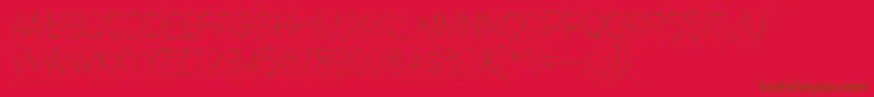 fuente InvisiblerrorEdge – Fuentes Marrones Sobre Fondo Rojo