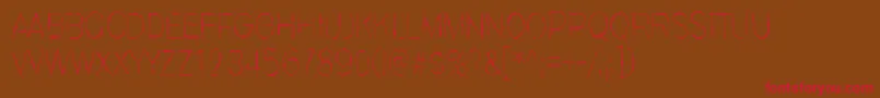 InvisiblerrorEdge Font – Red Fonts on Brown Background