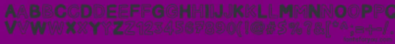 CarnetDeVoyage Font – Black Fonts on Purple Background