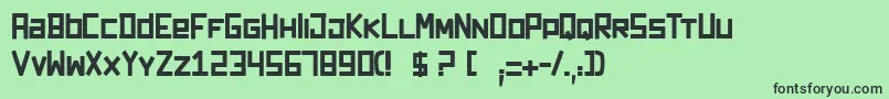 Darkforest Font – Black Fonts on Green Background