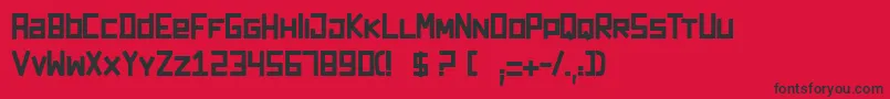 Darkforest Font – Black Fonts on Red Background