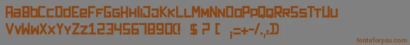 Darkforest Font – Brown Fonts on Gray Background