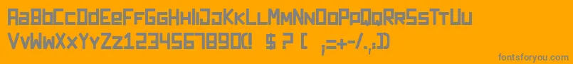 Darkforest Font – Gray Fonts on Orange Background