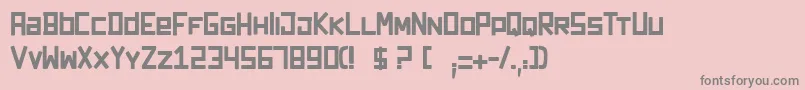 Darkforest Font – Gray Fonts on Pink Background