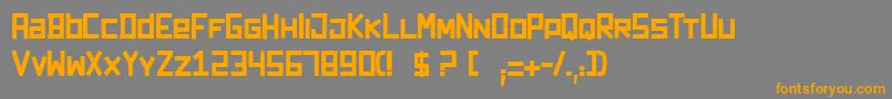 Darkforest Font – Orange Fonts on Gray Background