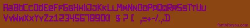 Darkforest Font – Purple Fonts on Brown Background
