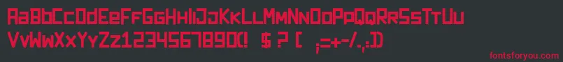 Darkforest Font – Red Fonts on Black Background