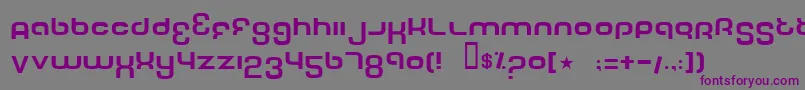 Шрифт TechFont – фиолетовые шрифты на сером фоне