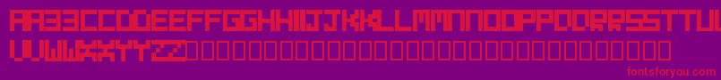 Evilborn Font – Red Fonts on Purple Background
